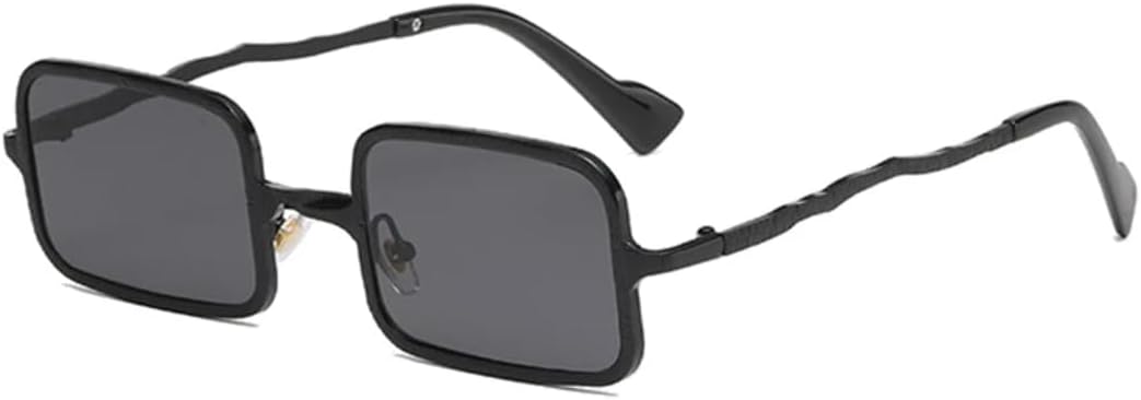 

Мужские солнцезащитные очки в стиле панк-метал, модные очки с прозрачными линзами и защитой от УФ-излучения UV400, женские солнцезащитные очки в тренде UUPTTPL, Black Grey