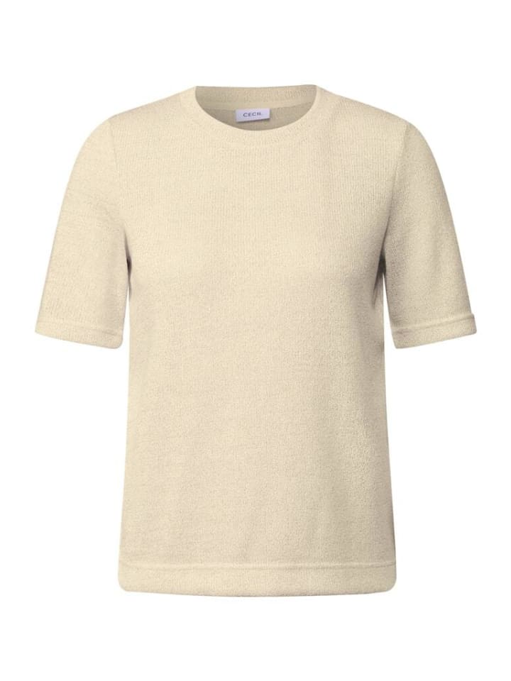 

Футболка светло-бежевого цвета Cecil, Бежевый, Футболка светло-бежевого цвета Cecil