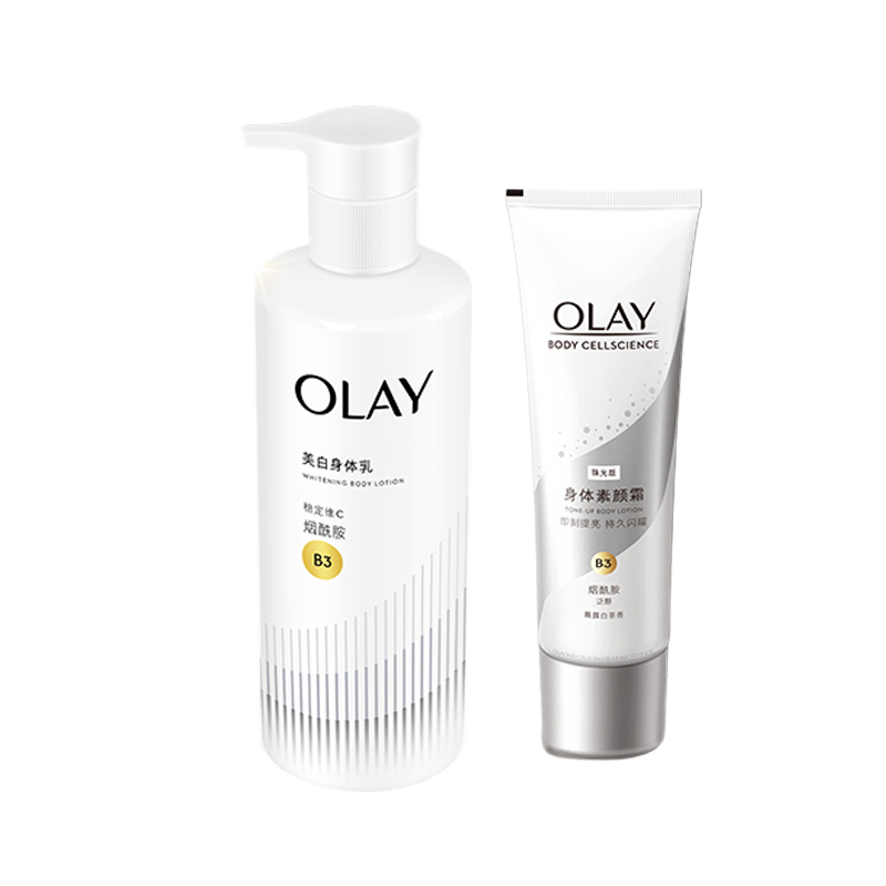 Olay Отбеливающий тонирующий увлажняющий крем для тела ultra white bottle осветляющий против темных пятен подтягивающий 260г+135г — фото 2