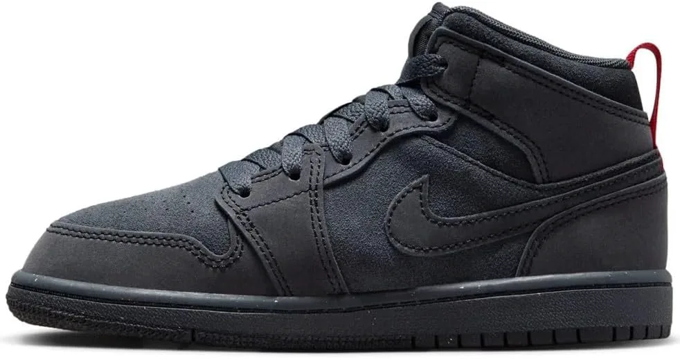 

Детские кроссовки Nike Air Jordan 1 Mid SE Craft, серый/черный