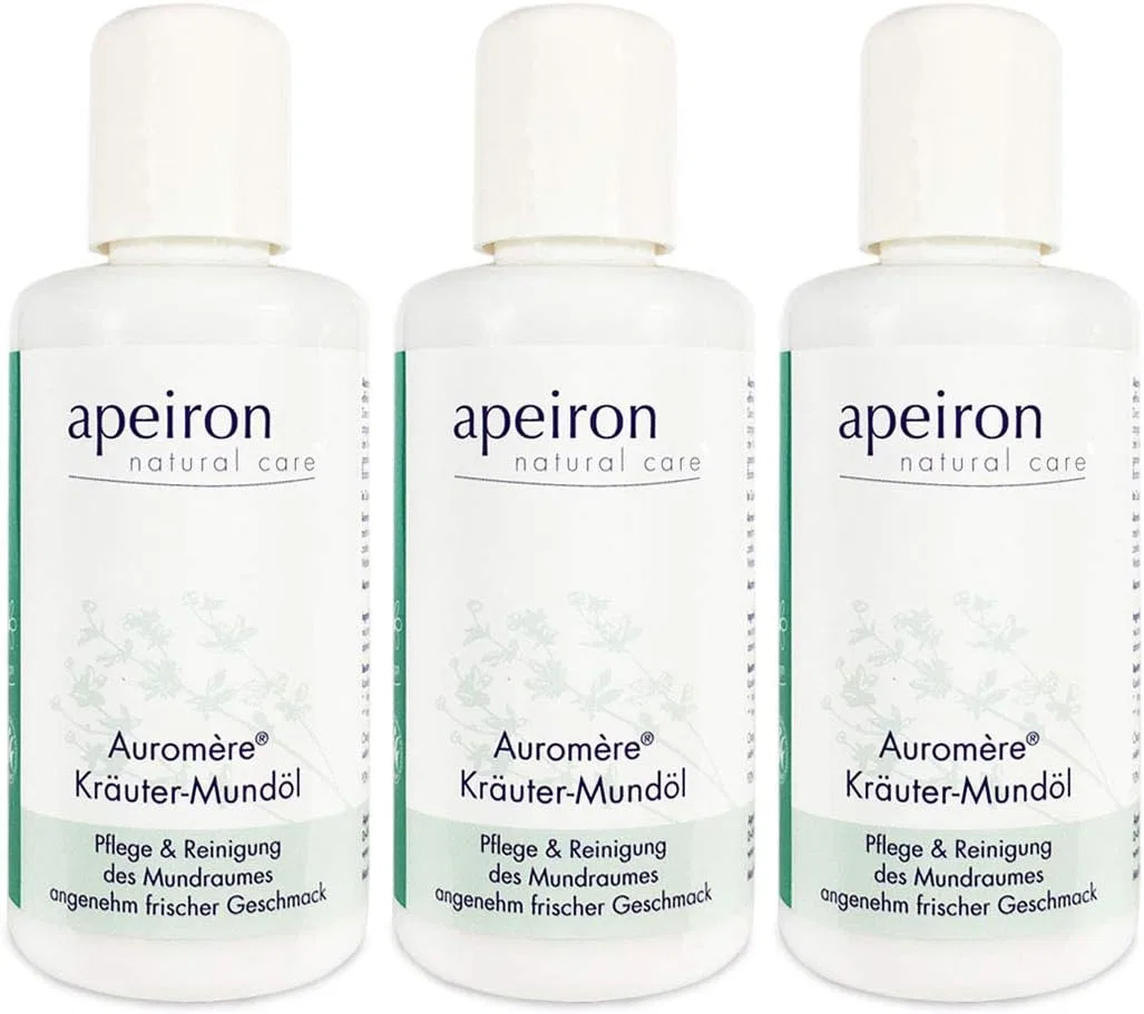 Травяное масло для полоскания рта APEIRON, 3 x 100 мл Apeiron