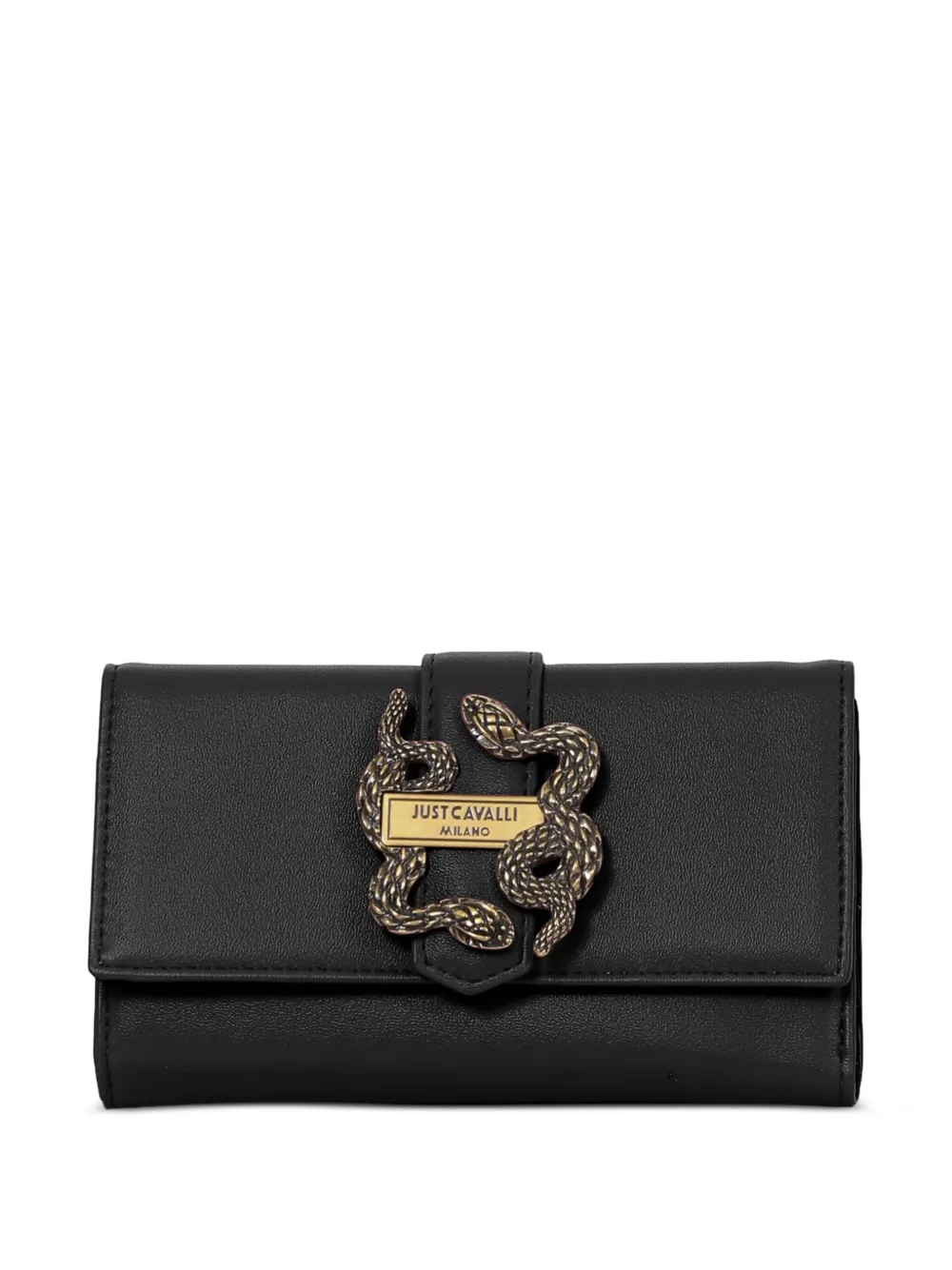 

Кошелек с декорированной пряжкой Just Cavalli, черный
