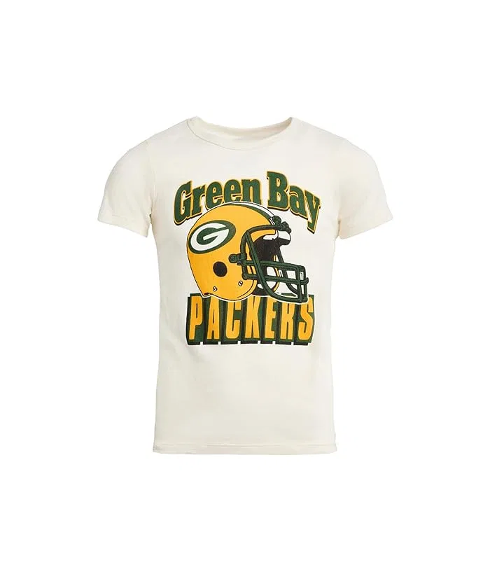 Футболка с принтом Green Bay Packers Junk Food Clothing Kids, Vintage White