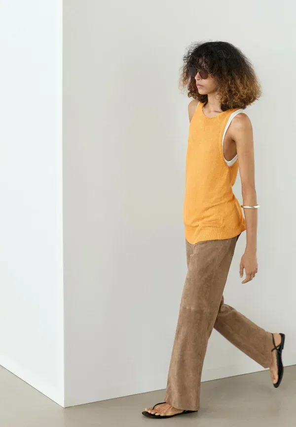 Топ Massimo Dutti, желтый — фото 3