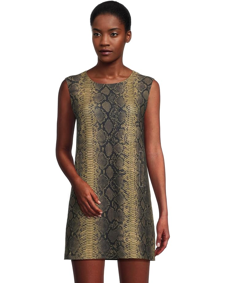 

Платье Norma Kamali Sleeveless Tailored Mini Dress, цвет Python