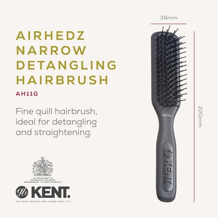 Кисть Airhedz Pro Narrow Fine Pin Brush, графитово-серый Kent — фото 2