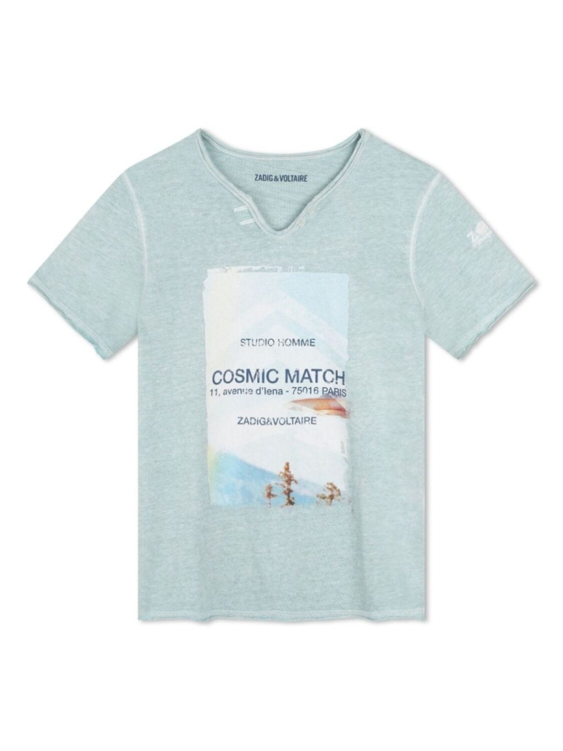 

Футболка с коротким рукавом Zadig & Voltaire Kids, синий