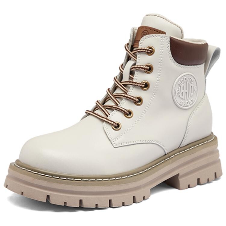 

Ботинки Martin Boot женские Seasonal Products, цвет White flat bottom