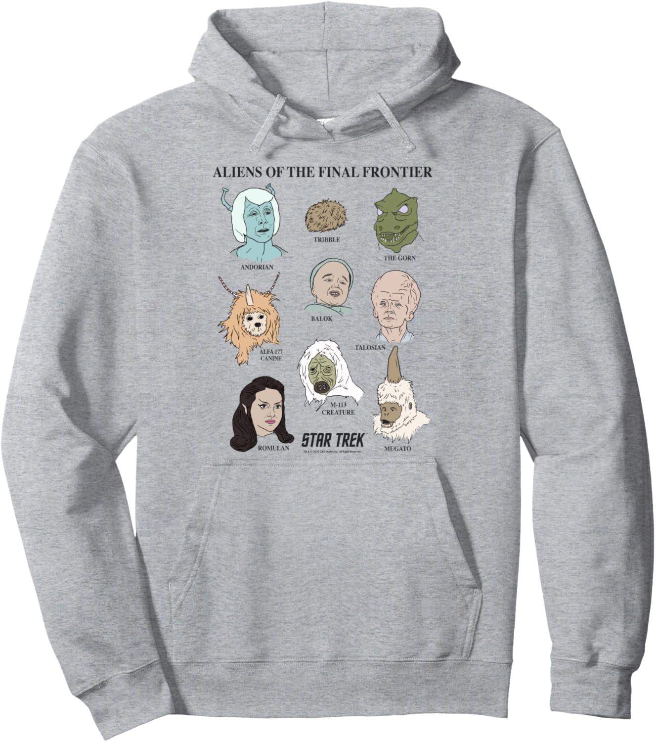 

Худи с изображением персонажей из оригинального сериала «Звездный путь: Пришельцы: Последний рубеж» Star Trek