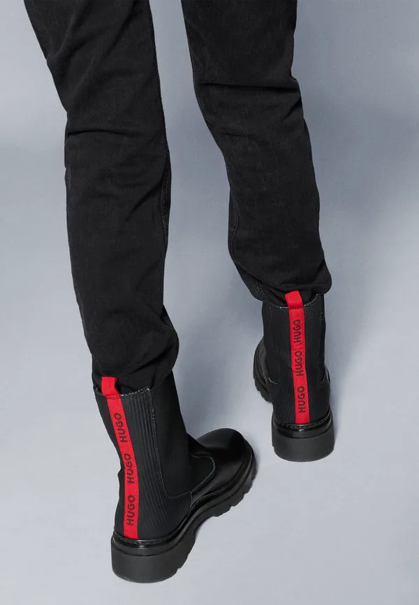 Эксклюзивные классические ботильоны Hugo Kids, Black