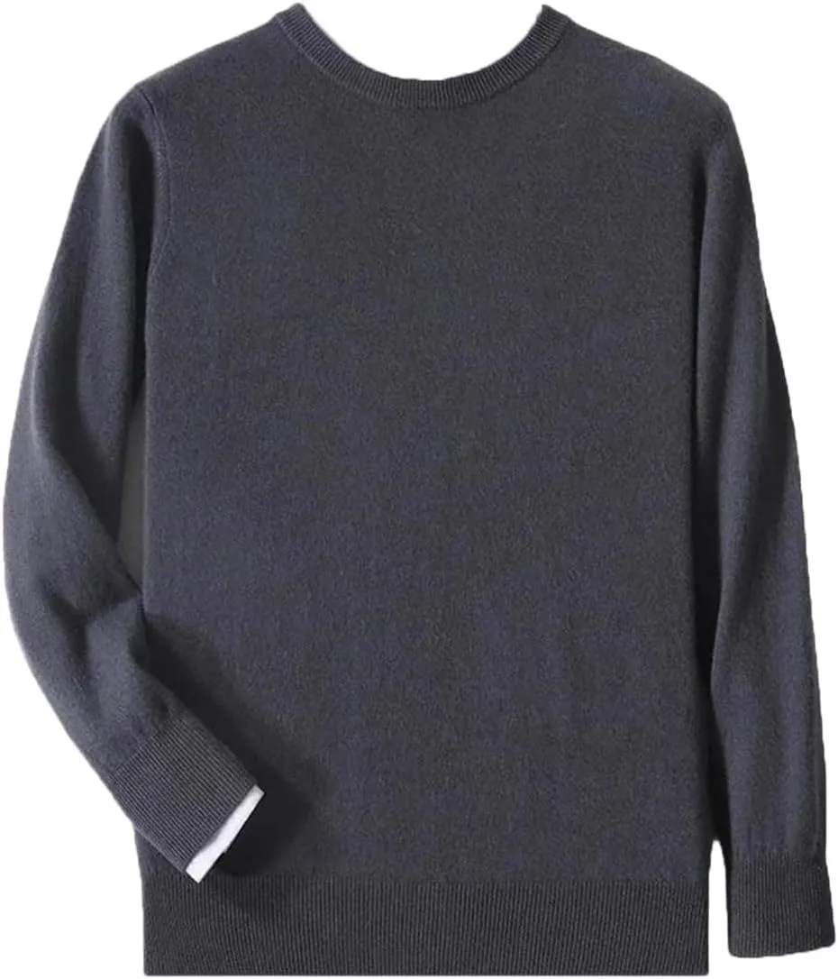 

Мужской свитер из мериносовой шерсти с круглым вырезом