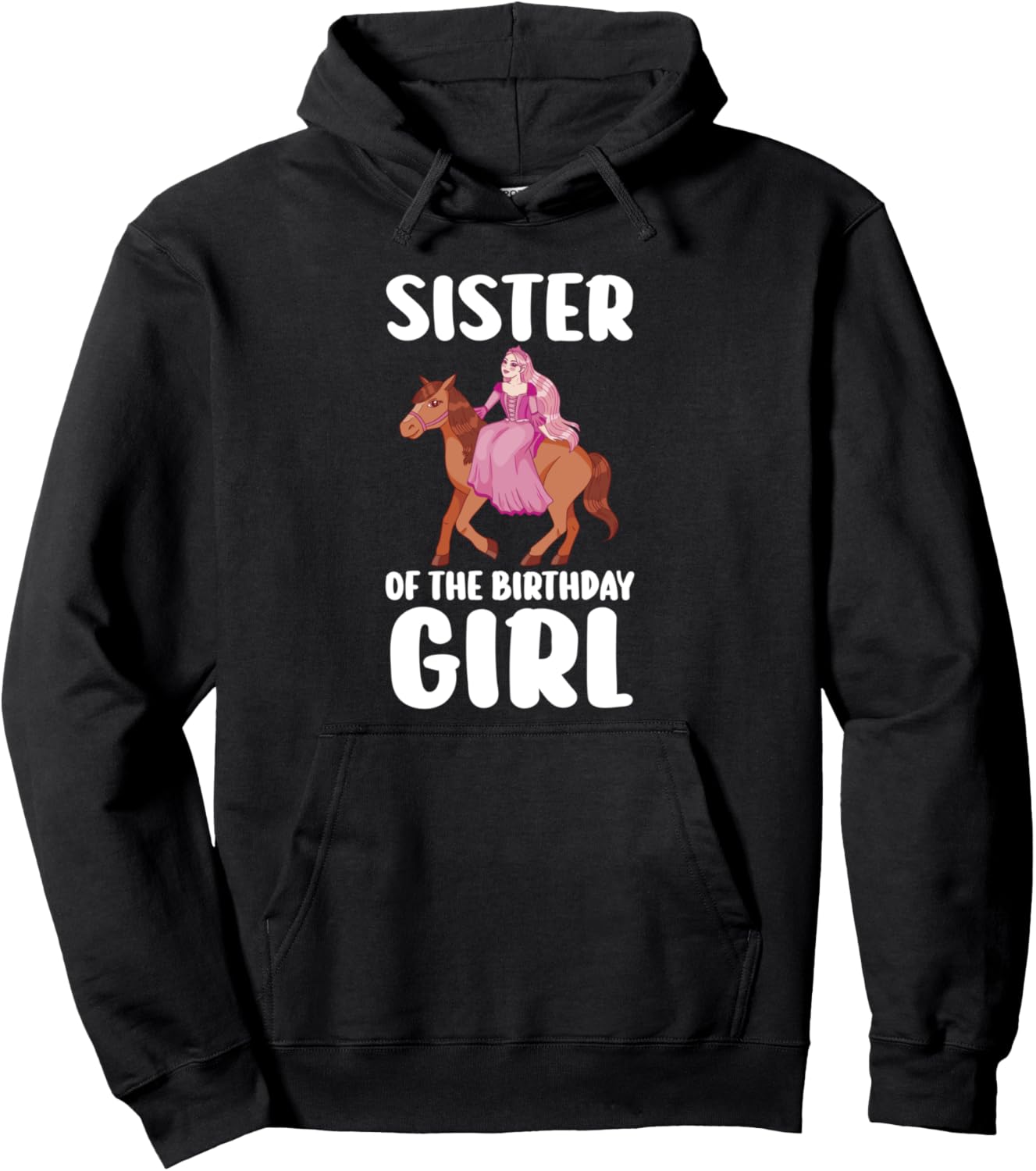 

Худи именинницы и сестры на день рождения Birthday Girl & Sister Gift, черный