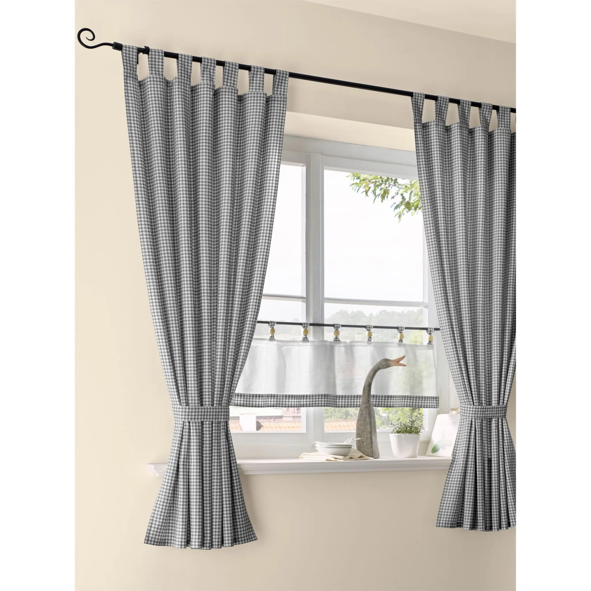 

Heine шторы для дома, (2 шт.) Heine Home, цвет grau-offwhite
