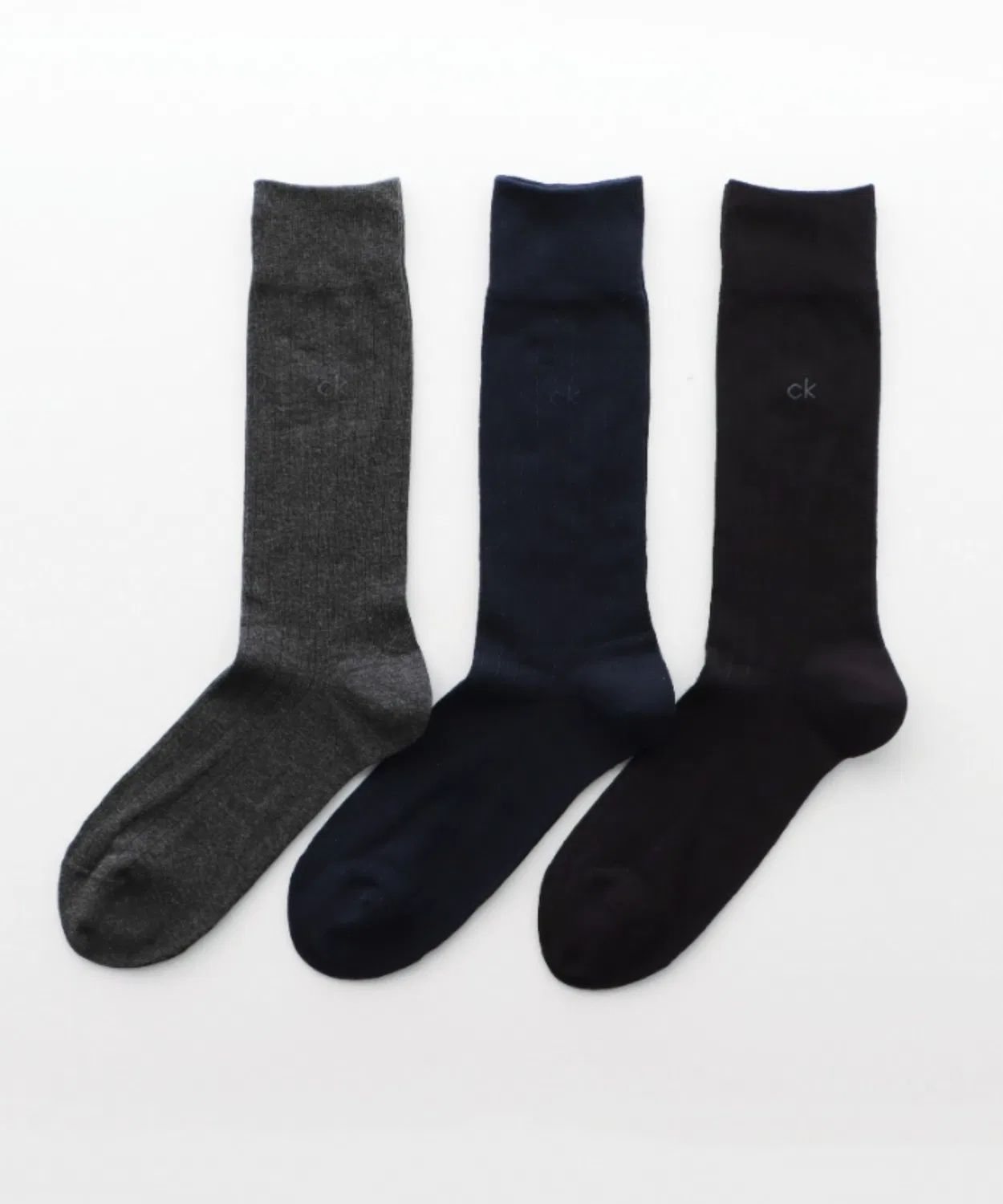 Носки Calvin Klein 3 пары, полосатые, антибактериальные, хлопок, мужские