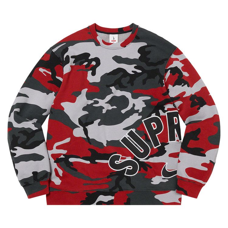

Свитер Supreme x Nike Arc Crewneck, Red Camo
