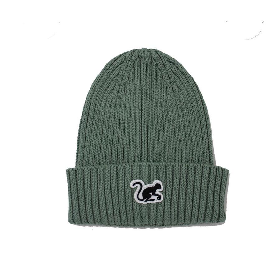 

SURF MONKEY Зимняя шапка для мальчиков/девочек (4/10 лет) из органического хлопка (цвет шалфея)