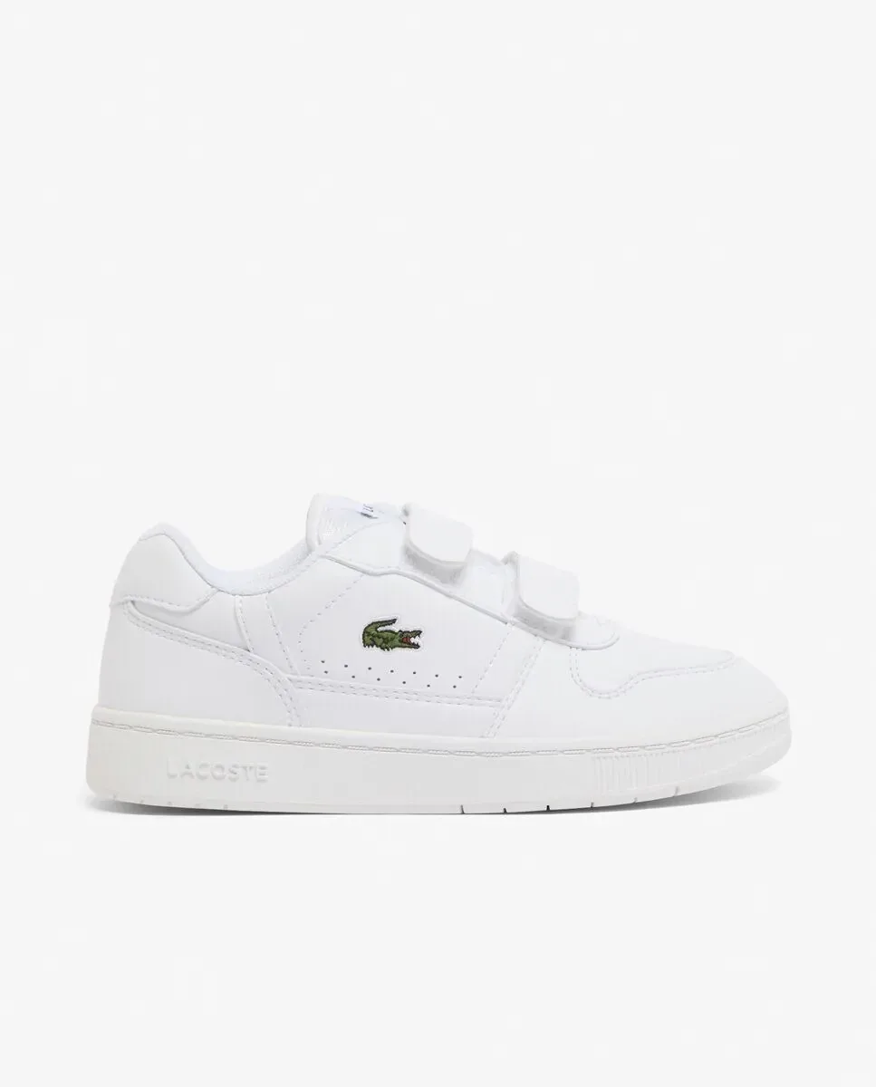 Lacoste Детские унисекс кроссовки T-Clip, набор унисекс белого цвета