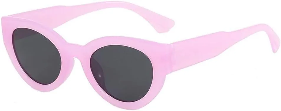 

Винтажные солнцезащитные очки в стиле ретро для женщин, овальной формы, мужские солнцезащитные очки для активного отдыха, фиолетово-серые MTZJH, One Color