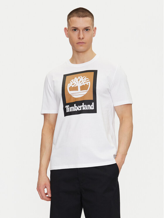 

Футболка обычного кроя TB0A5QS2 Timberland, белый