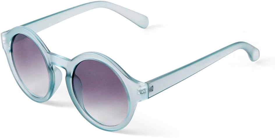 

Модные круглые солнцезащитные очки для женщин в винтажной оправе, стильные солнцезащитные очки в стиле хип-хоп, женские очки с защитой от УФ-излучения UV400 MTZJH, C5 Blue