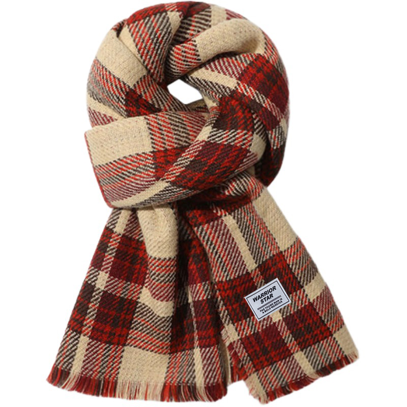 

Шарф из полиэстера вязаный для женщин WARRIOR, scottish красный