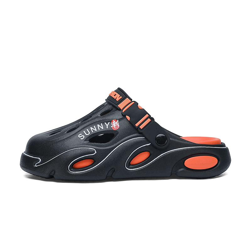 

Jinho Клоги мужские черно-оранжевые, цвет Black Orange