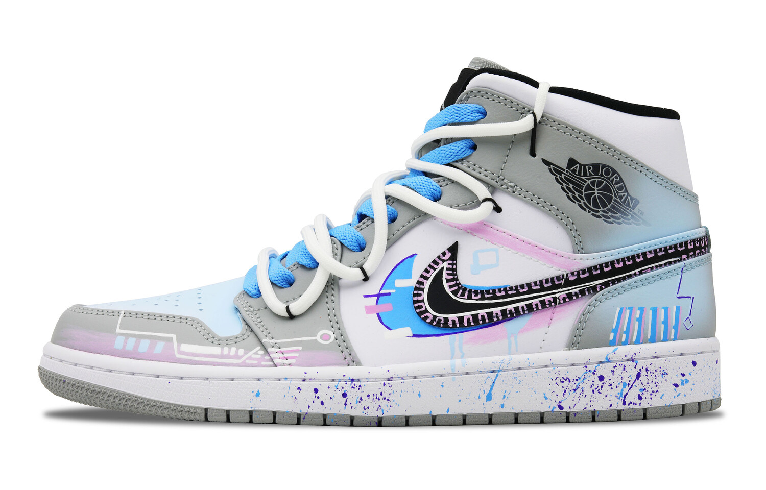 

Jordan Air Jordan 1 винтажные баскетбольные кроссовки мужские, Light Gray, Серый, Jordan Air Jordan 1 винтажные баскетбольные кроссовки мужские, Light Gray