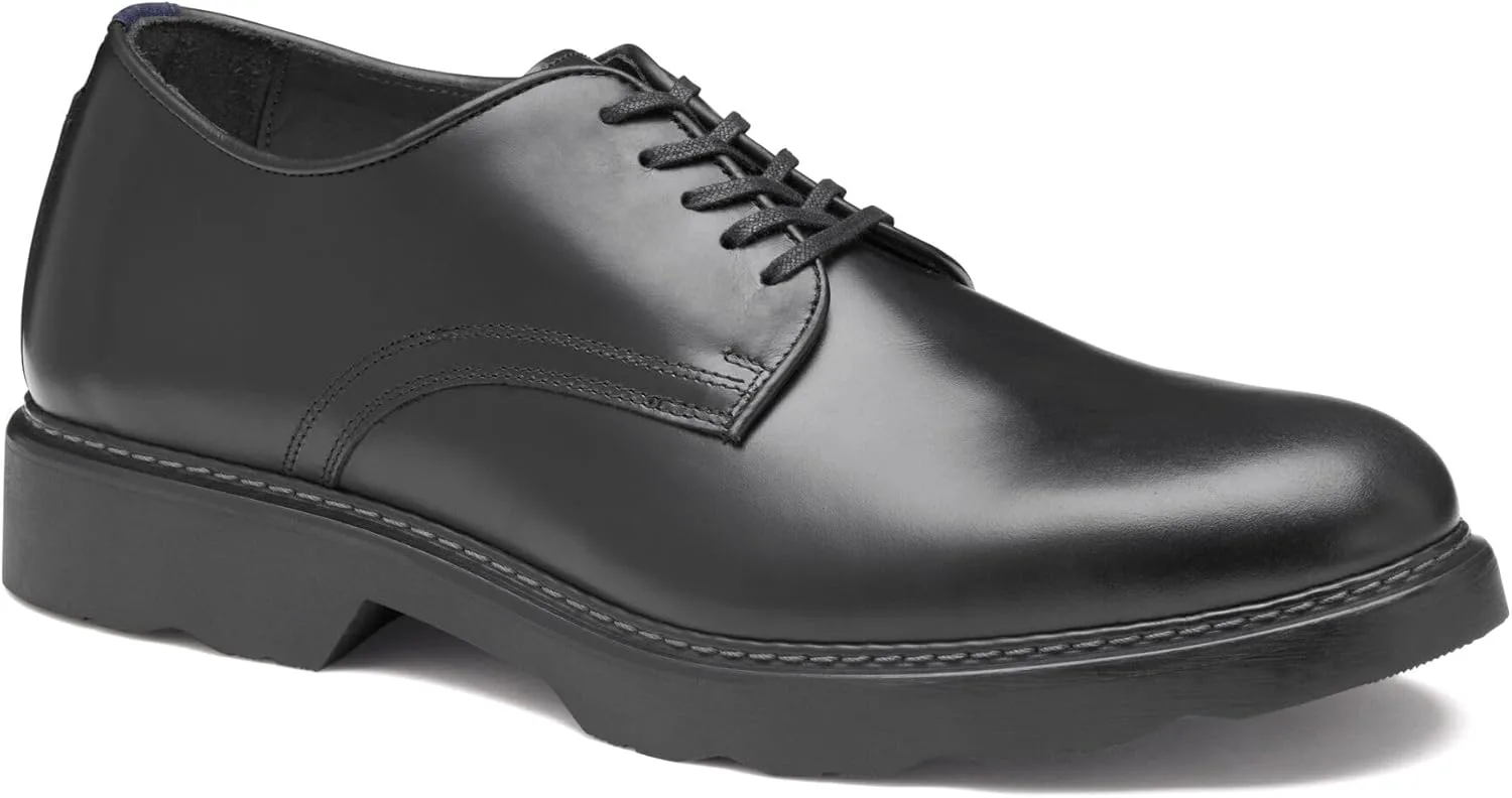 Туфли Johnston & Murphy Men's Huxley Plain Toe Derby Lace Up Oxford, черный