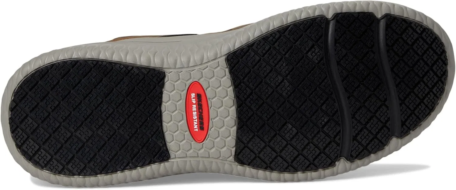 Мужские кроссовки Skechers Delson 3.0 Sr-Tyoll Comp Toe, Brown — фото 4