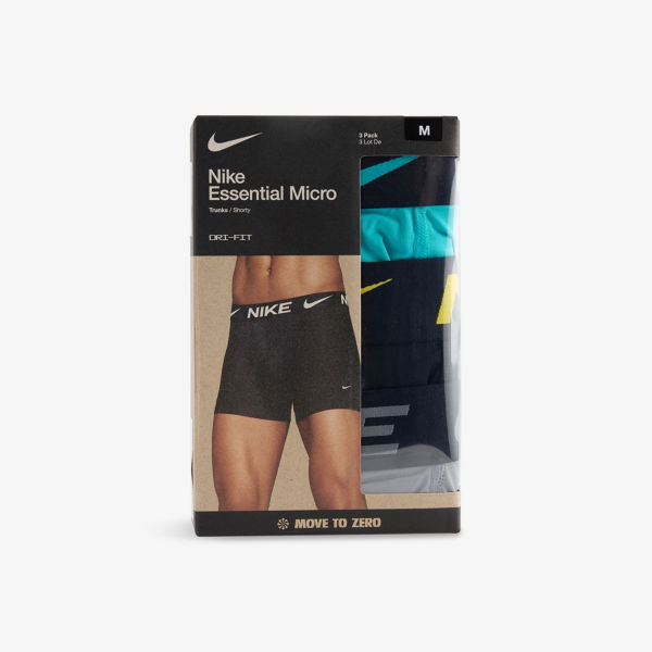 

Основные микро дри-файт трикотажные трусы в упаковке 3 шт Nike, мультиколор