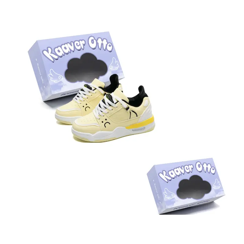 

KAAVER OTTO Износостойкие и легкие мид-топ скейтбордские ботинки унисекс Custard, цвет Custard