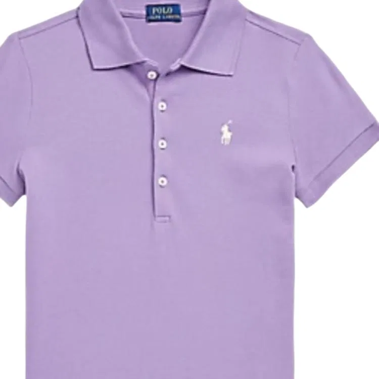 Поло детское классическое Polo Ralph Lauren фиолетовое — фото 3