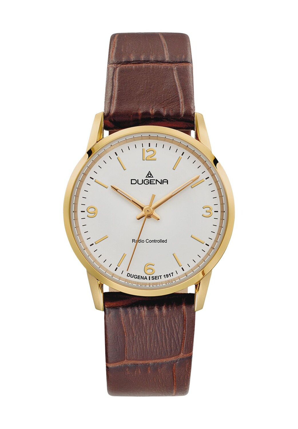 

Женские радиоуправляемые часы Momentum XS 4460855 DUGENA, цвет Gold Braun
