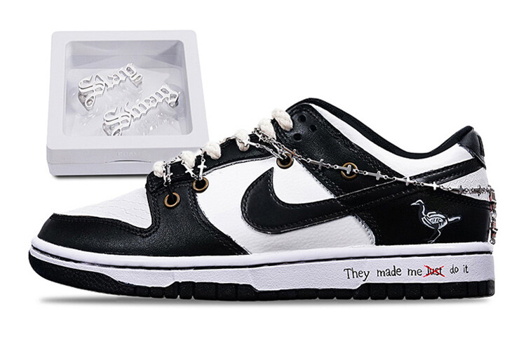 

Кроссовки Nike Dunk Skateboard Shoes Women's Low-Top Black White