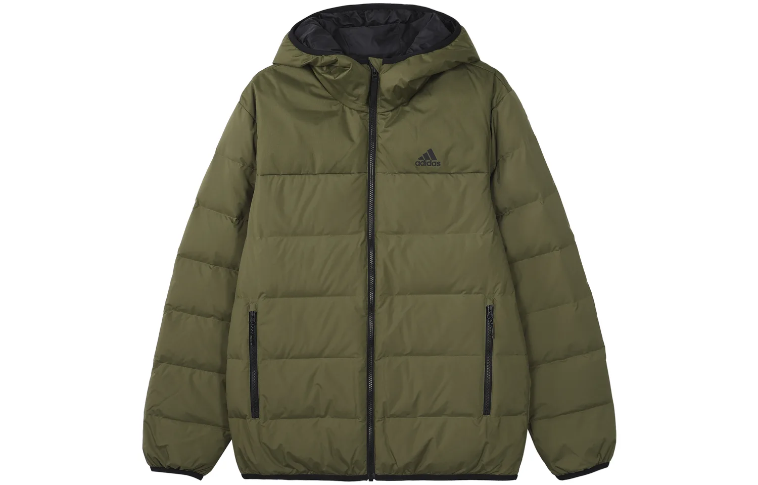 Adidas Пуховик унисекс зеленый