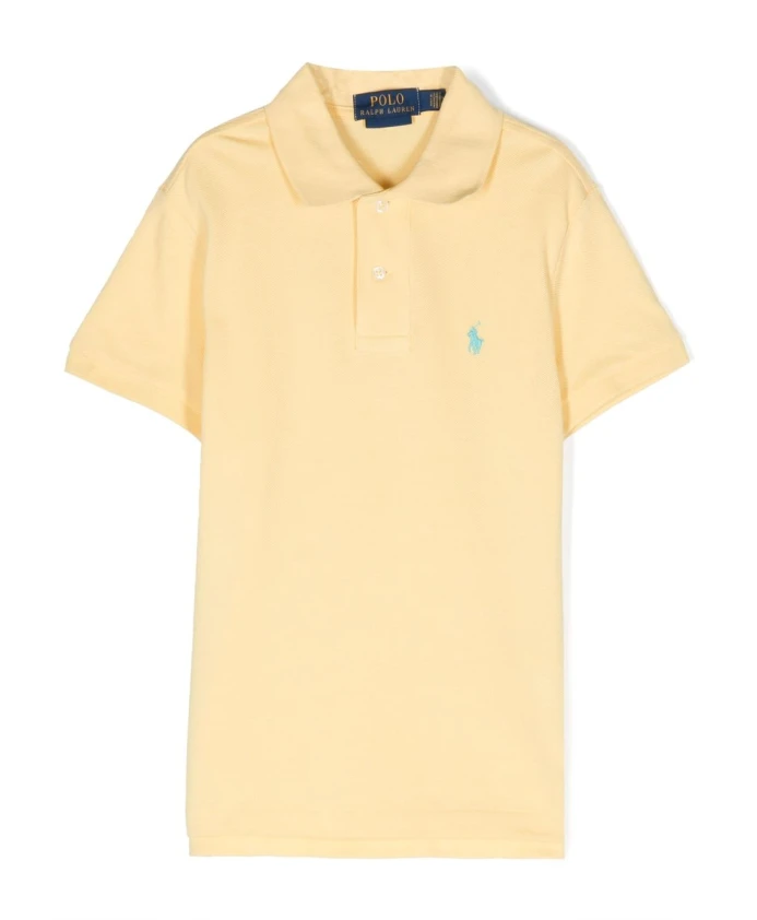 

Поло с короткими рукавами и вышитым логотипом Ralph Lauren, желтый