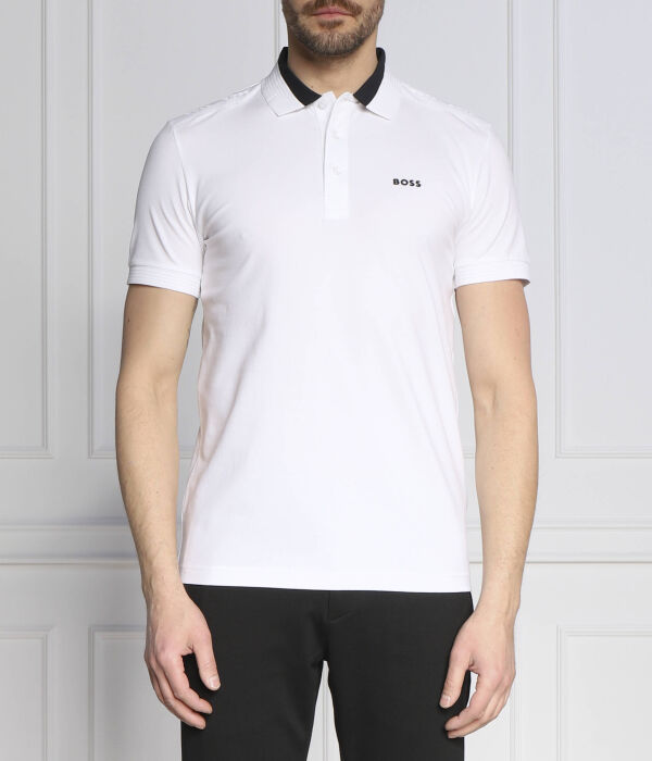 

Рубашка поло Пол Slim fit Boss Green, белый