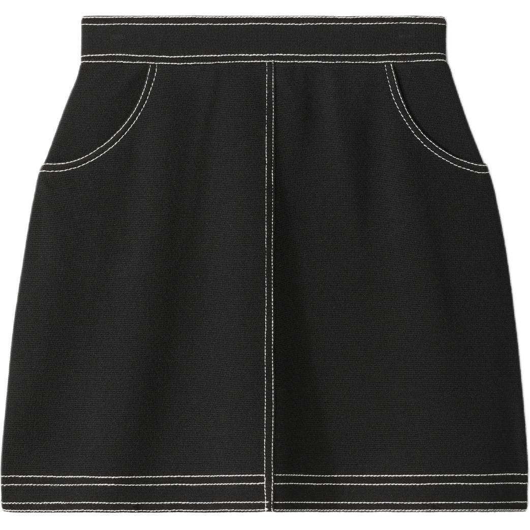 

Повседневная короткая юбка для женщин Tory Burch, черный