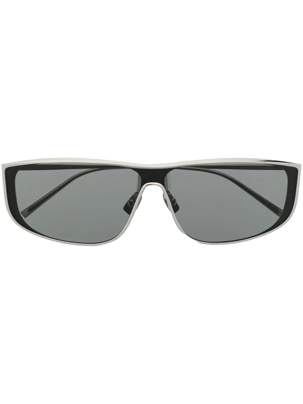 

Солнцезащитные очки в квадратной оправе Saint Laurent Eyewear, серебяный