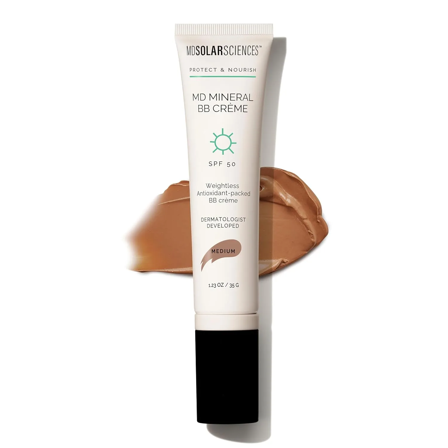 MDSolarSciences Минеральный бальзам для лица SPF 50, без масла, тонирующий матирующий BB-крем 34.87 г (1 шт.), Medium