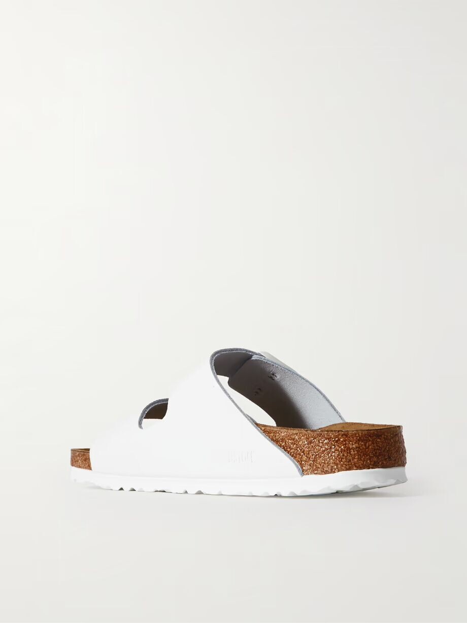 Сандалии Arizona из фактурной кожи Birkenstock, белый — фото 3