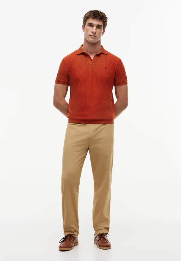 Поло с воротником Tommy Hilfiger Jonny, ржаво-охра — фото 2