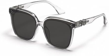 

Солнцезащитные очки в стиле ретро квадратной формы для женщин и мужчин, классическая винтажная оправа с защитой от УФ-излучения UV400 для использования на открытом воздухе MTZJH, Gray