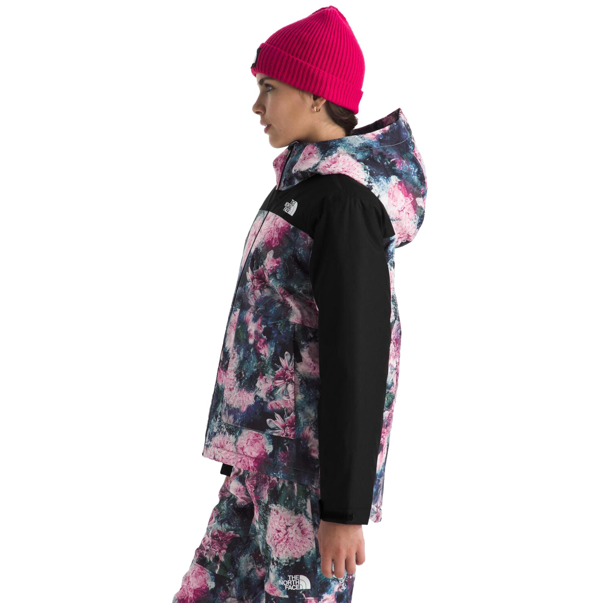 Утепленная куртка Freedom Print для девочек The North Face, Pale Blossom Frozen Floral Print — фото 2