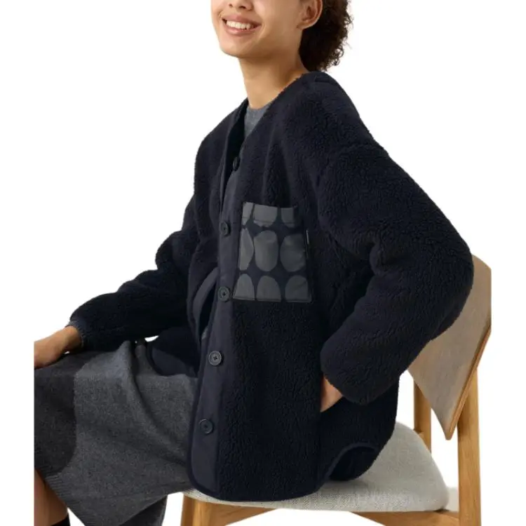 

Женская бархатная куртка Marimekko X Marimekko, темно-серые UNIQLO, темно-серый