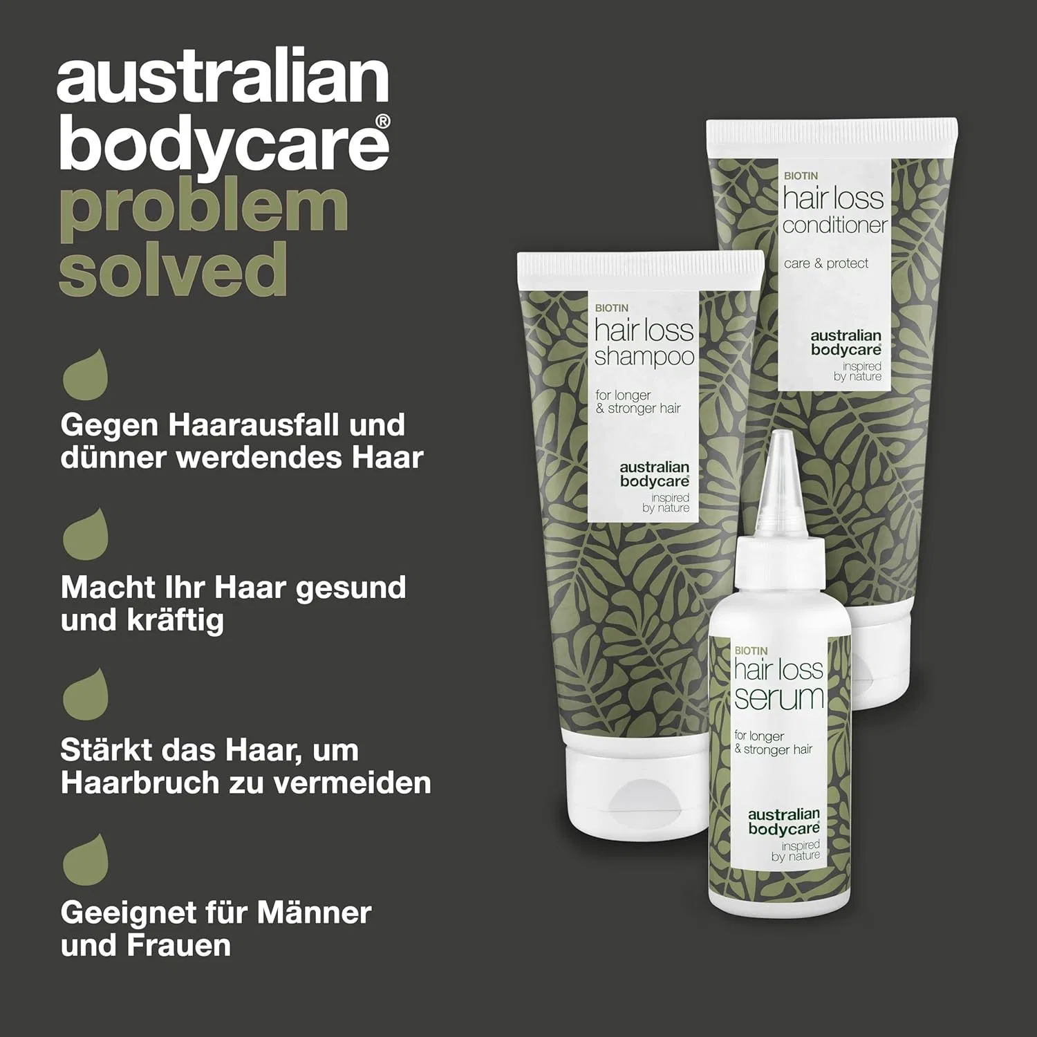 Набор Australian Bodycare Hair Loss Kit: сыворотка, шампунь и кондиционер с кофеином Australian Bodycare — фото 3