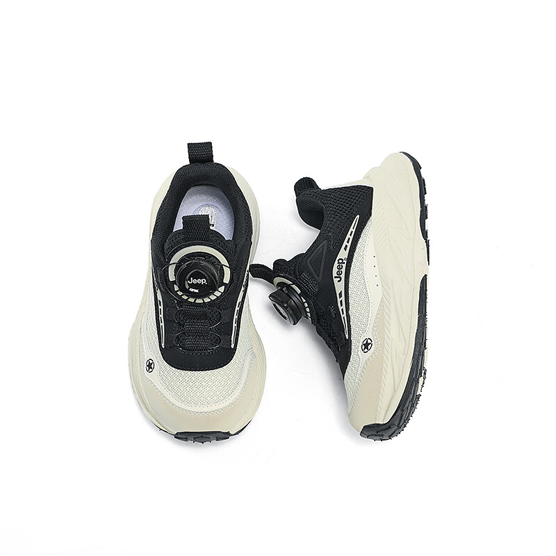 Кроссовки Jeep Kids Lifestyle Shoes Kids Low-top White/black, слоновая кость/черный — фото 2