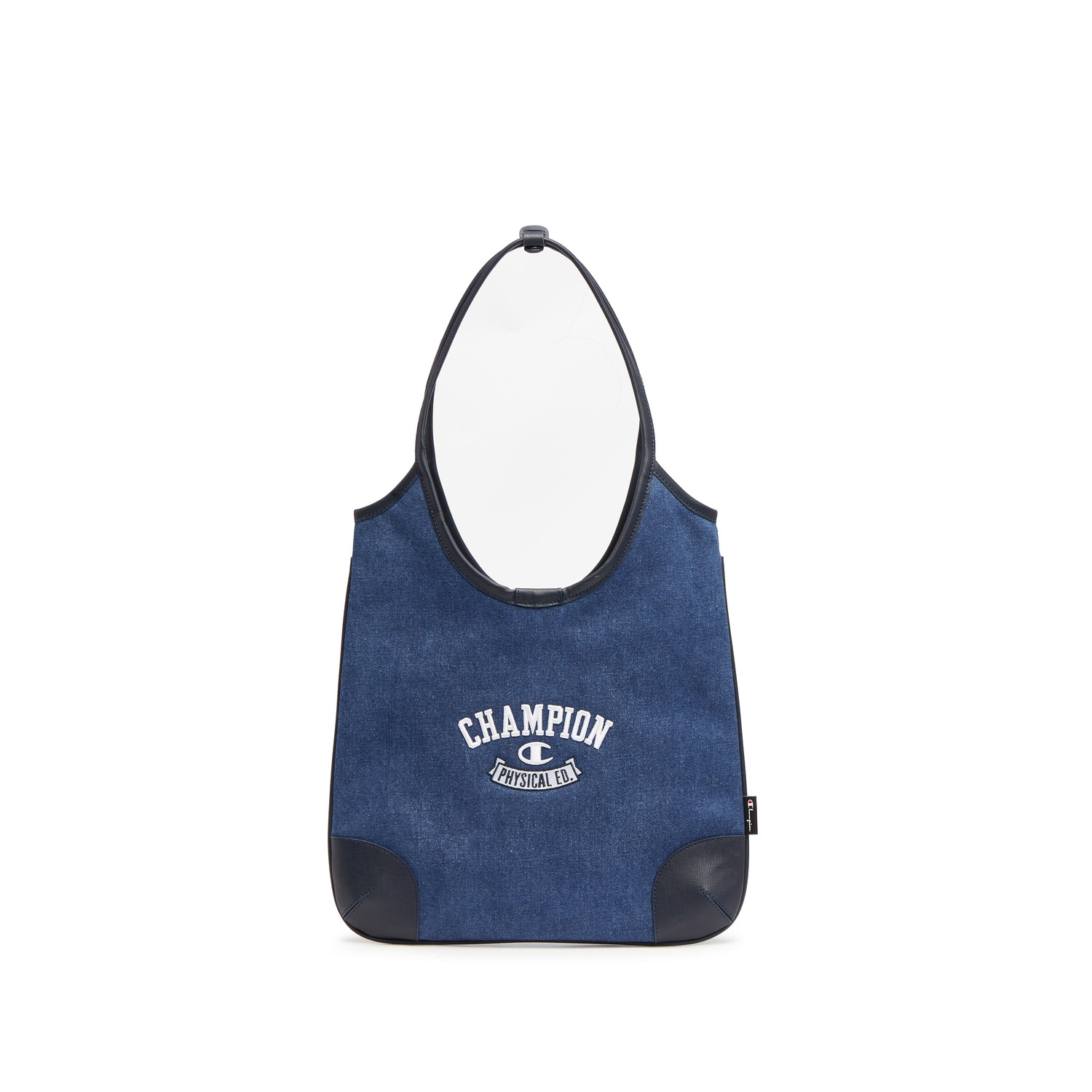 

Champion Сумка из ткани и искусственной кожи унисекс черно-белый канвас средний голубой деним полосатый канвас серо-черный, Medium Blue Denim