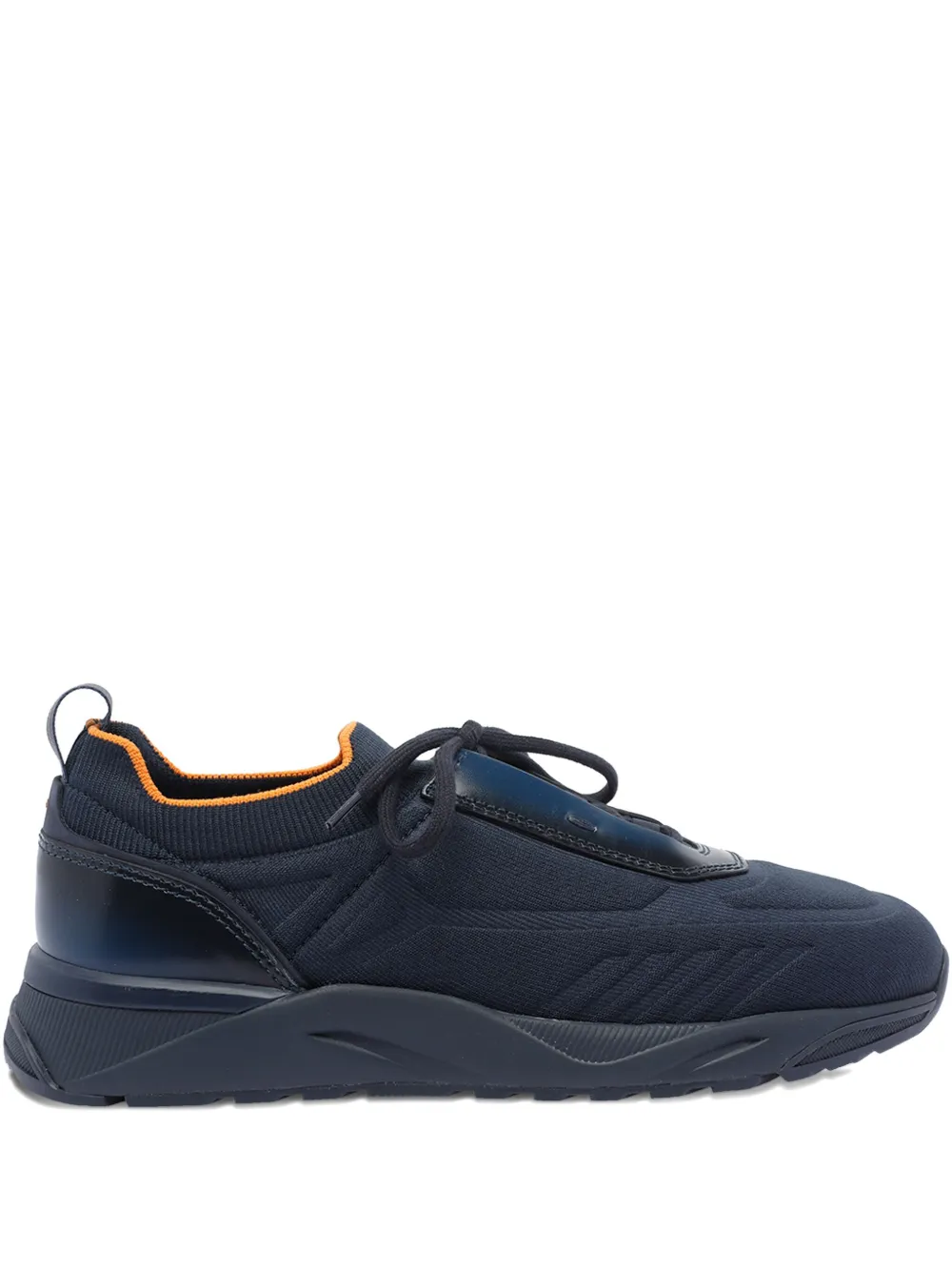 

Вязаные кеды на шнуровке Santoni, синий