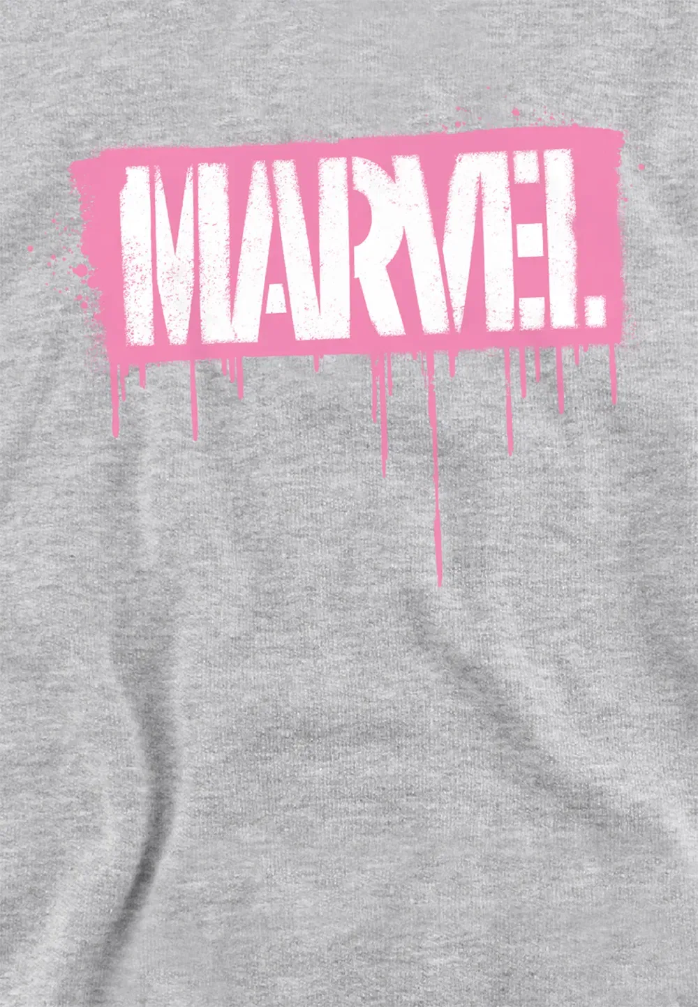 Детский худи Marvel Graffiti Brick Pink, хлопок/полиэстер, серый — фото 2